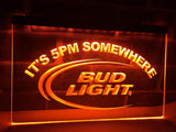 FREE Bud Light It's 5pm Somewhere LED Sign - Orange - TheLedHeroes