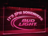 FREE Bud Light It's 5pm Somewhere LED Sign - Purple - TheLedHeroes