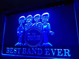 FREE The Beatles Best Band Ever (3) LED Sign - Blue - TheLedHeroes