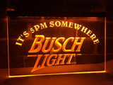 FREE Busch Light It's 5pm Somewhere LED Sign - Orange - TheLedHeroes