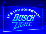 FREE Busch Light It's 5pm Somewhere LED Sign - Blue - TheLedHeroes