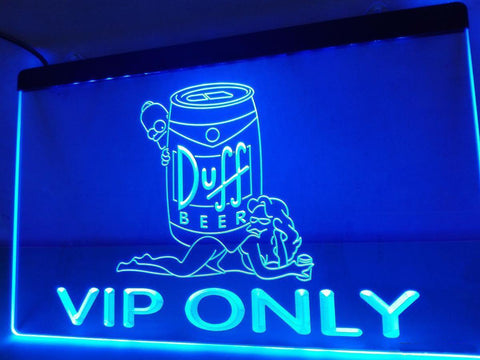 Duff VIP Only (2) LED Neon Sign USB -  - TheLedHeroes