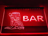Duff Bar (2) LED Neon Sign Electrical - Red - TheLedHeroes
