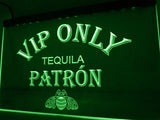 FREE Tequila Patron VIP Only LED Sign - Green - TheLedHeroes