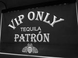 FREE Tequila Patron VIP Only LED Sign - White - TheLedHeroes