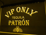 Tequila Patron VIP Only LED Neon Sign Electrical - Yellow - TheLedHeroes