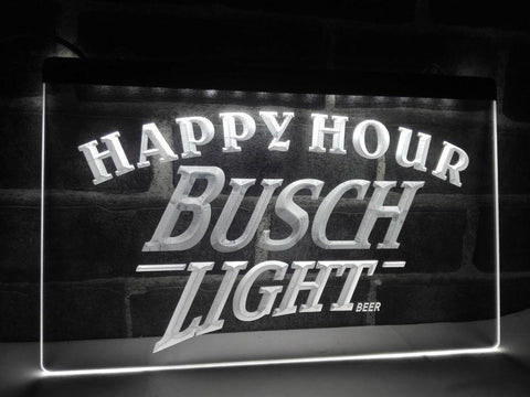 Busch Light Happy Hour LED Neon Sign USB -  - TheLedHeroes