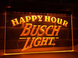 Busch Light Happy Hour LED Neon Sign USB - Orange - TheLedHeroes