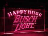 Busch Light Happy Hour LED Neon Sign Electrical - Purple - TheLedHeroes