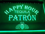 Tequila Patron Happy Hour LED Neon Sign USB - Green - TheLedHeroes