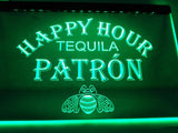 FREE Tequila Patron Happy Hour LED Sign - Green - TheLedHeroes