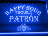 FREE Tequila Patron Happy Hour LED Sign - Blue - TheLedHeroes