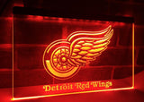Detroit Red Wings LED Neon Sign Electrical - Orange - TheLedHeroes