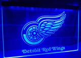 Detroit Red Wings LED Neon Sign Electrical - Blue - TheLedHeroes
