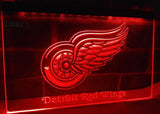 Detroit Red Wings LED Neon Sign Electrical - Red - TheLedHeroes