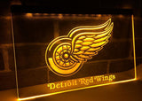 Detroit Red Wings LED Neon Sign Electrical - Yellow - TheLedHeroes