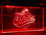Baltimore Orioles (3) LED Neon Sign USB - Red - TheLedHeroes