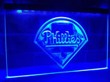 Philadelphia Phillies LED Neon Sign Electrical - Blue - TheLedHeroes