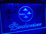 FREE Pittsburgh Steelers Budweiser LED Sign - Blue - TheLedHeroes