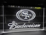 FREE San Francisco 49ers Budweiser LED Sign - White - TheLedHeroes