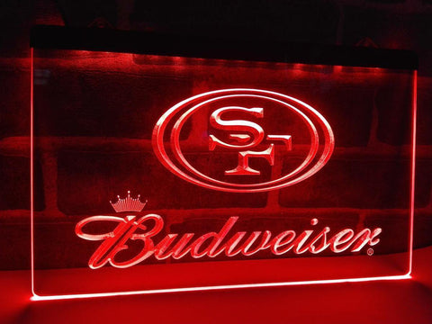 San Francisco 49ers Budweiser LED Neon Sign Electrical -  - TheLedHeroes