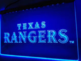 Texas Rangers (4) LED Neon Sign Electrical - Blue - TheLedHeroes