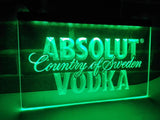 FREE Absolut Vodka LED Sign - Green - TheLedHeroes