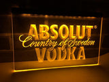 FREE Absolut Vodka LED Sign - Yellow - TheLedHeroes