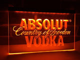 Absolut Vodka LED Neon Sign USB - Orange - TheLedHeroes