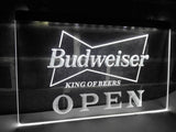 FREE Budweiser King of Beer Open LED Sign - White - TheLedHeroes