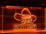 Bud Light Georges Strait LED Neon Sign USB - Orange - TheLedHeroes