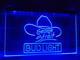 FREE Bud Light Georges Strait LED Sign - Blue - TheLedHeroes