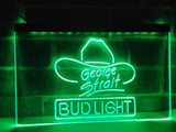 Bud Light Georges Strait LED Neon Sign Electrical - Green - TheLedHeroes
