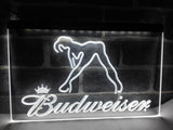 Budweiser Girl LED Neon Sign Electrical - White - TheLedHeroes