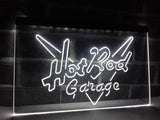 Hot Rod Garage LED Neon Sign USB - White - TheLedHeroes