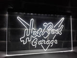 FREE Hot Rod Garage LED Sign - White - TheLedHeroes