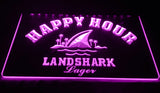 FREE Landshark Lager Happy Hour LED Sign - Purple - TheLedHeroes