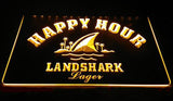 FREE Landshark Lager Happy Hour LED Sign - Yellow - TheLedHeroes