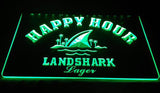 FREE Landshark Lager Happy Hour LED Sign - Green - TheLedHeroes