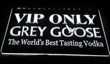FREE Grey Goose VIP Only LED Sign - White - TheLedHeroes