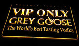 Grey Goose VIP Only LED Neon Sign Electrical - Yellow - TheLedHeroes