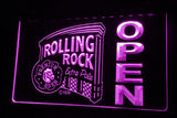 Rolling Rock Open LED Neon Sign Electrical - Purple - TheLedHeroes