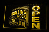 Rolling Rock Open LED Neon Sign Electrical - Yellow - TheLedHeroes