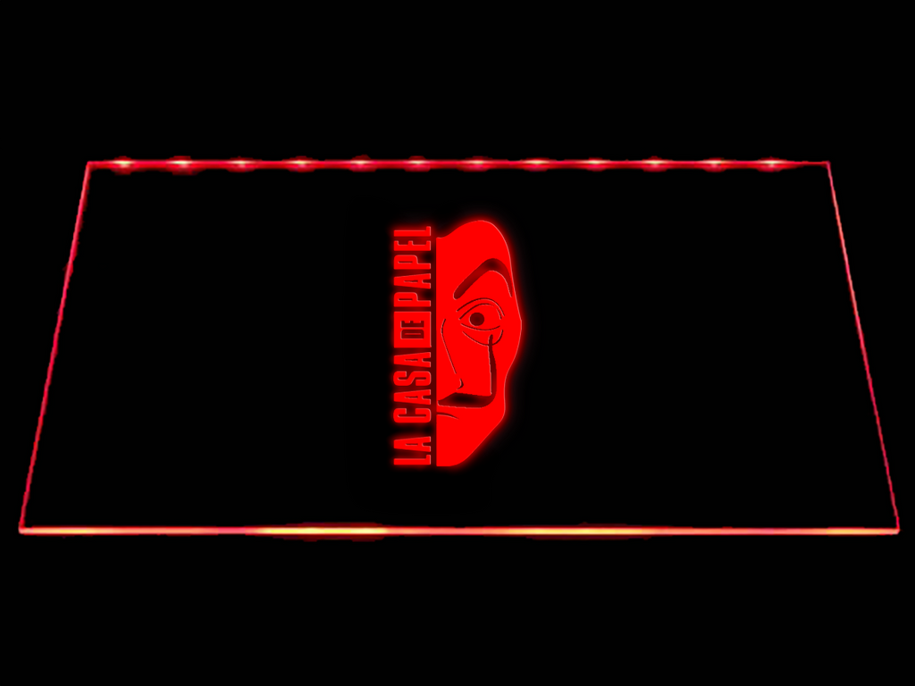 La Casa de Papel LED Neon Sign USB - Red - TheLedHeroes