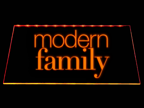 Modern Family LED Neon Sign USB - Orange - TheLedHeroes