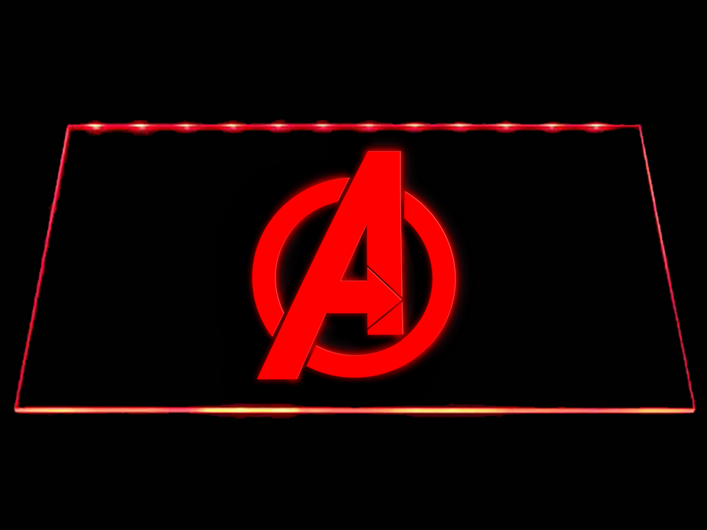 Avengers LED Neon Sign Electrical - Red - TheLedHeroes