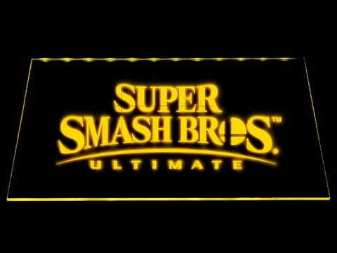 Super Smash Bros Ultimate LED Neon Sign USB - Yellow - TheLedHeroes