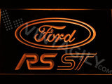 Ford RS/ST LED Neon Sign USB - Orange - TheLedHeroes