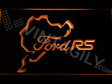 Ford RS N??rburgring LED Neon Sign Electrical - Orange - TheLedHeroes