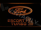 Ford Escort RS Turbo LED Neon Sign USB - Orange - TheLedHeroes